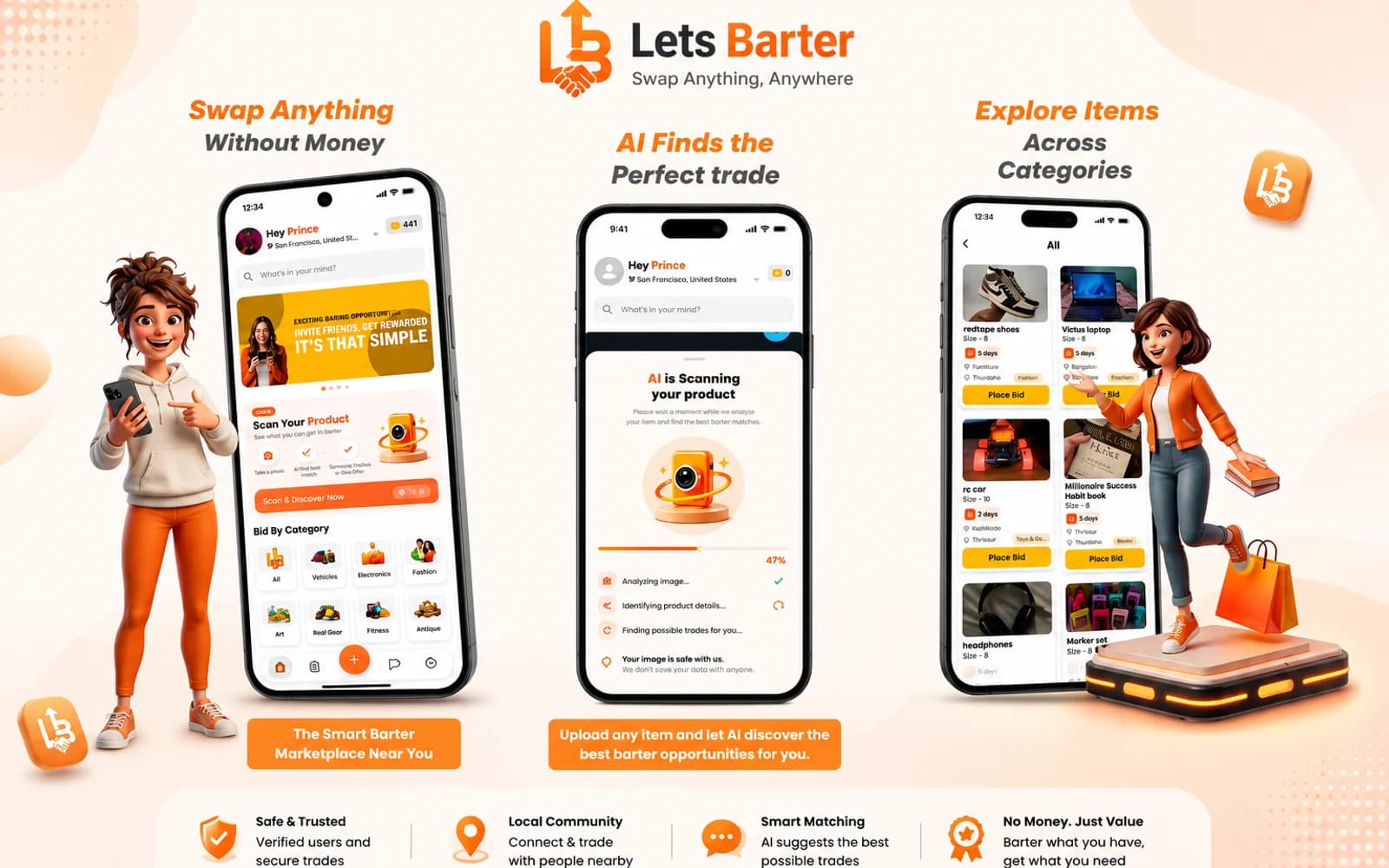 Let's Barter — AI-Powered Swap Marketplace